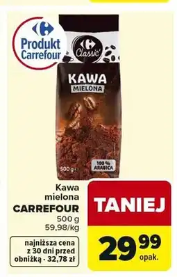 Carrefour Kawa mielona Carrefour oferta