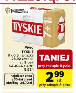 Carrefour Piwo Tyskie Gronie 8-pak oferta