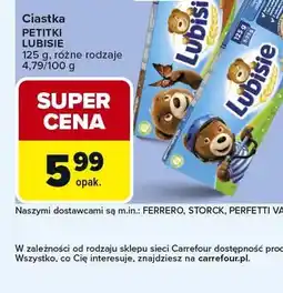 Carrefour Ciastka Petitki Lubisie czekoladowe oferta