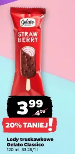Netto Lody truskawkowe Gelato Classico oferta