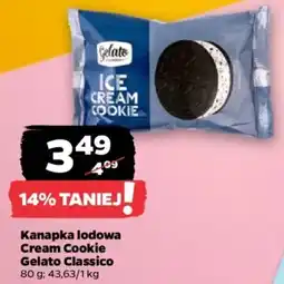 Netto Kanapka lodowa Cream Cookie Gelato Classico oferta