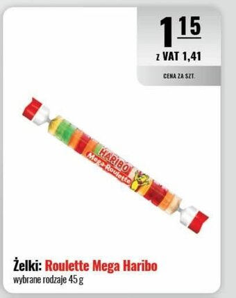 Eurocash Żelki Roulette Mega Haribo 45g oferta