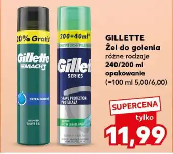 Kaufland GILLETTE Żel do golenia oferta