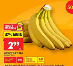 Biedronka Banany na wagę oferta