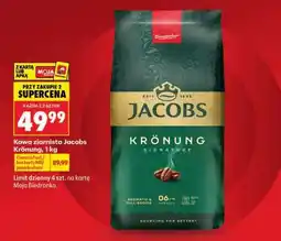 Biedronka Kawa ziarnista Jacobs Kronung, 1 kg oferta