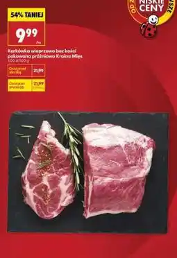 Biedronka Karkówka wieprzowa bez kości pakowana próżniowo Kraina Mięs oferta