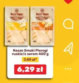 Biedronka Nasze Smaki Pierogi ruskie/z serem 400 g oferta