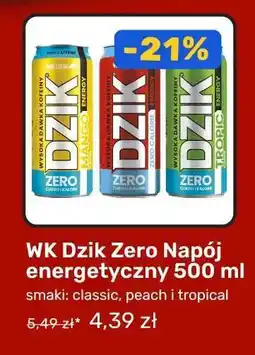 Biedronka WK Dzik Zero Napój energetyczny 500 ml oferta