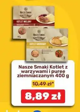 Biedronka Nasze Smaki Kotlet z warzywami i puree ziemniaczanym 400 g oferta
