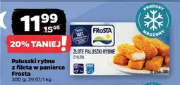 Netto Złote paluszki rybne z fileta w panierce Frosta oferta