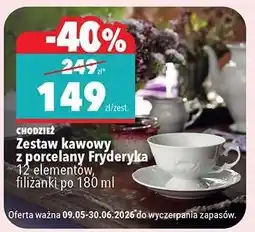 Biedronka Zestaw kawowy z porcelany Fryderyka oferta