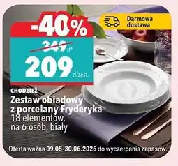 Biedronka Zestaw obiadowy z porcelany Fryderyka oferta