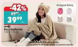 Biedronka Koc z kapturem oferta