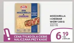 Selgros Mozzarella i cheddar wióry oferta