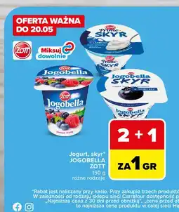 Carrefour Jogurt, skyr JOGOBELLA ZOTT oferta