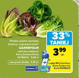 Carrefour Polska sałata rzymska zielona, czerwona mini oferta
