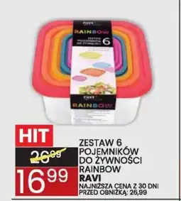 Wafelek Ravi Zestaw pojemników Rainbow oferta