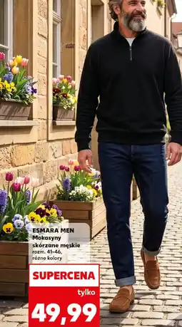 Kaufland Esmara men Mokasyny skórzane męskie oferta
