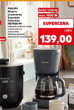 Kaufland Philips Ekspres przelewowy Essentials Collection HD7430/90 oferta