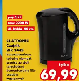 Kaufland Clatronic Czajnik wk 3445 oferta