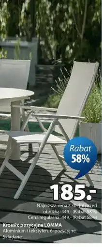 JYSK Lomma Krzesło pozycyjne oferta