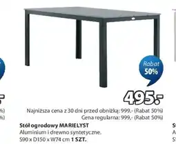 JYSK Stół ogrodowy marielyst oferta