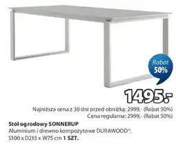 JYSK Sonnerup Stół ogrodowy oferta