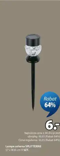 JYSK Lampa solarna Splitterne oferta