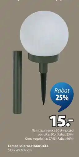 JYSK Haukugle Lampa solarna oferta