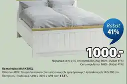 JYSK Markske Rama łóżka oferta
