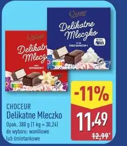ALDI Choceur Delikatne Mleczko oferta