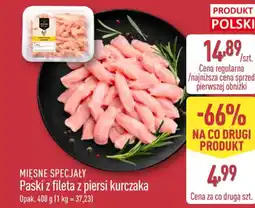 ALDI Mięsne Specjały Paski z piersi kurczaka oferta