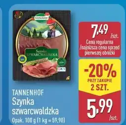 ALDI Tannenhof Szynka szwarcwaldzka oferta