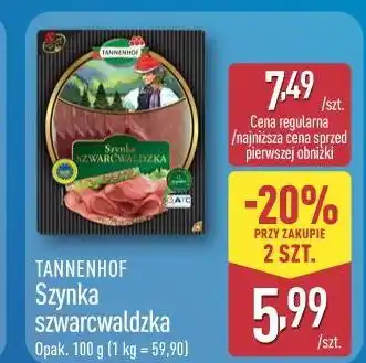 ALDI Tannenhof Szynka szwarcwaldzka oferta