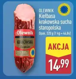 ALDI Olewnik Kiełbasa krakowska sucha staropolska oferta