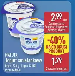 ALDI Maluta Jogurt śmietankowy różne rodzaje oferta