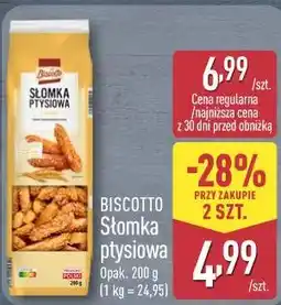 ALDI Słomka ptysiowa Biscotto oferta