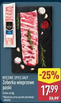 ALDI Żeberka wieprzowe paski oferta