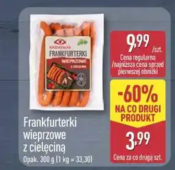 ALDI Frankfurterki wieprzowe z cielęciną oferta