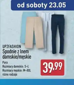 ALDI UP2FASHION Spodnie z lnem damskie/męskie oferta