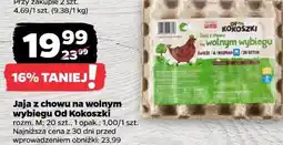 Netto Jaja z chowu na wolnym wybiegu Od Kokoszki 20 szt oferta