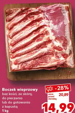 Kaufland Boczek wieprzowy bez kości, ze skórą, do pieczenia lub do gotowania z kapustą oferta