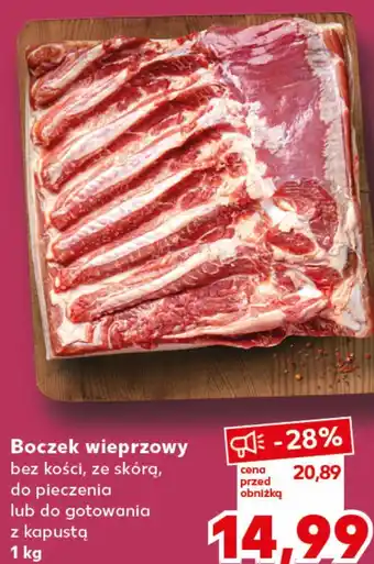 Kaufland Boczek wieprzowy bez kości, ze skórą, do pieczenia lub do gotowania z kapustą oferta