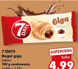Kaufland 7 DAYS Rogal giga kakao 150 g opakowanie oferta