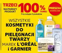 Kaufland WSZYSTKIE KOSMETYKI DO PIELĘGNACJI TWARZY MAREK L'ORÉAL i GARNIER trzeci 100% taniej oferta