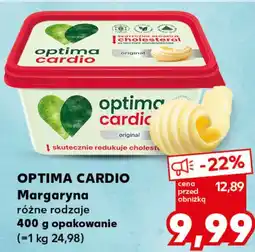 Kaufland OPTIMA CARDIO Margaryna różne rodzaje 400 g opakowanie oferta