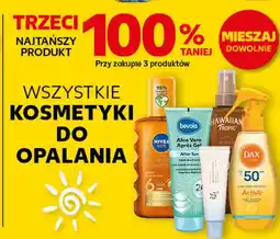 Kaufland WSZYSTKIE KOSMETYKI DO OPALANIA trzeci 100% taniej oferta