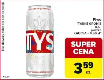 Piwo TYSKIE GRONIE