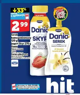 Topaz Serek homogenizowany Danone Danio o smaku waniliowym oferta