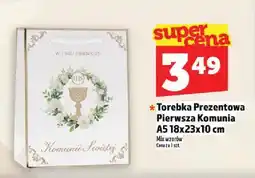 Topaz Torebka Prezentowa Pierwsza Komunia A5 18x23x10cm oferta